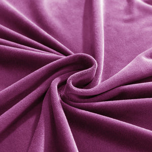 miniature vue rapprochée du tissu de la housse de canapé d&#39;angle velours magenta