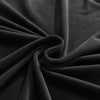 vue rapprochée du tissu de la housse de canapé d&#39;angle velours noir